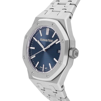 Audemars Piguet Royal Oak Silver Bracelet Blue Dial